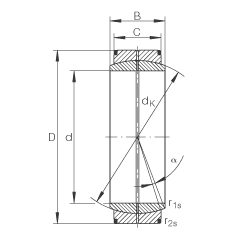 關節軸承 GE30-DO, 根據 DIN ISO 12 240-1 標準，需維護